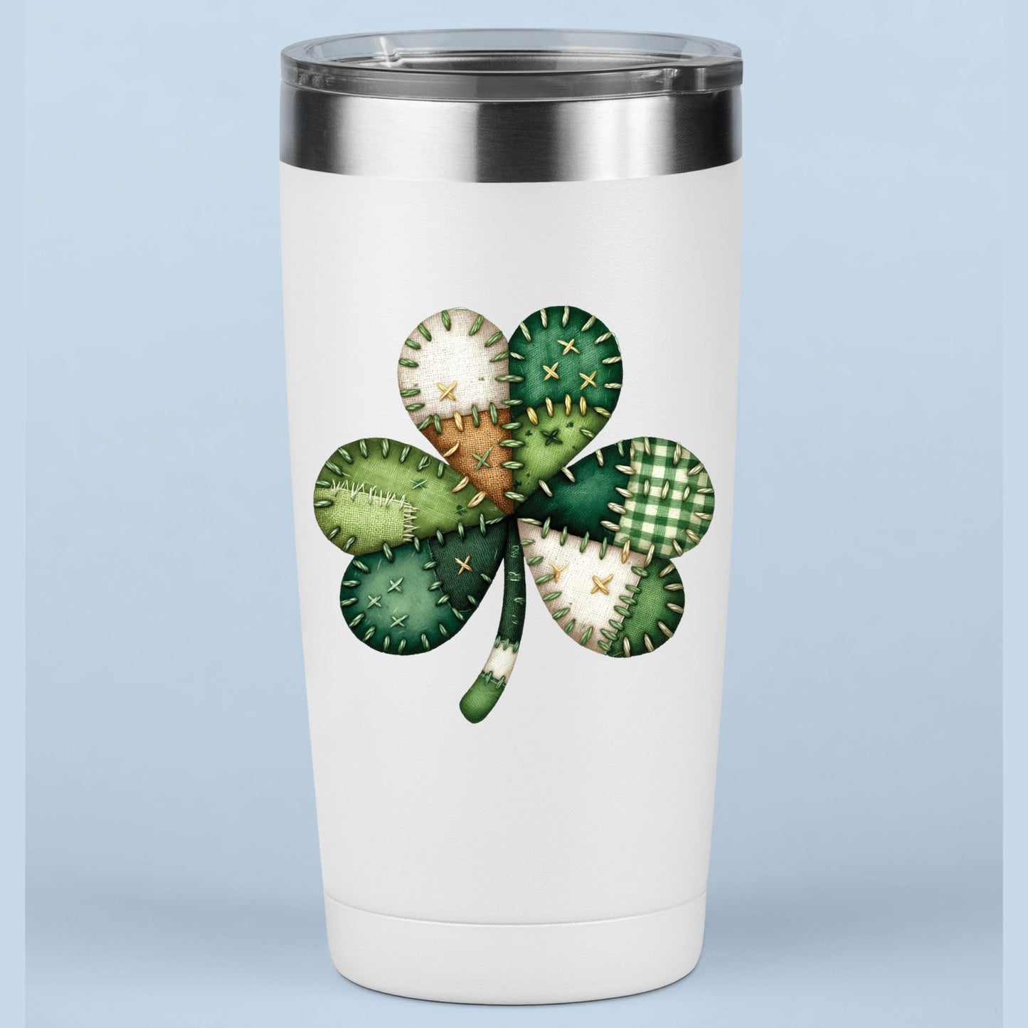 Patchwork St. Patrick’s Day DTF Transfer ready to Press