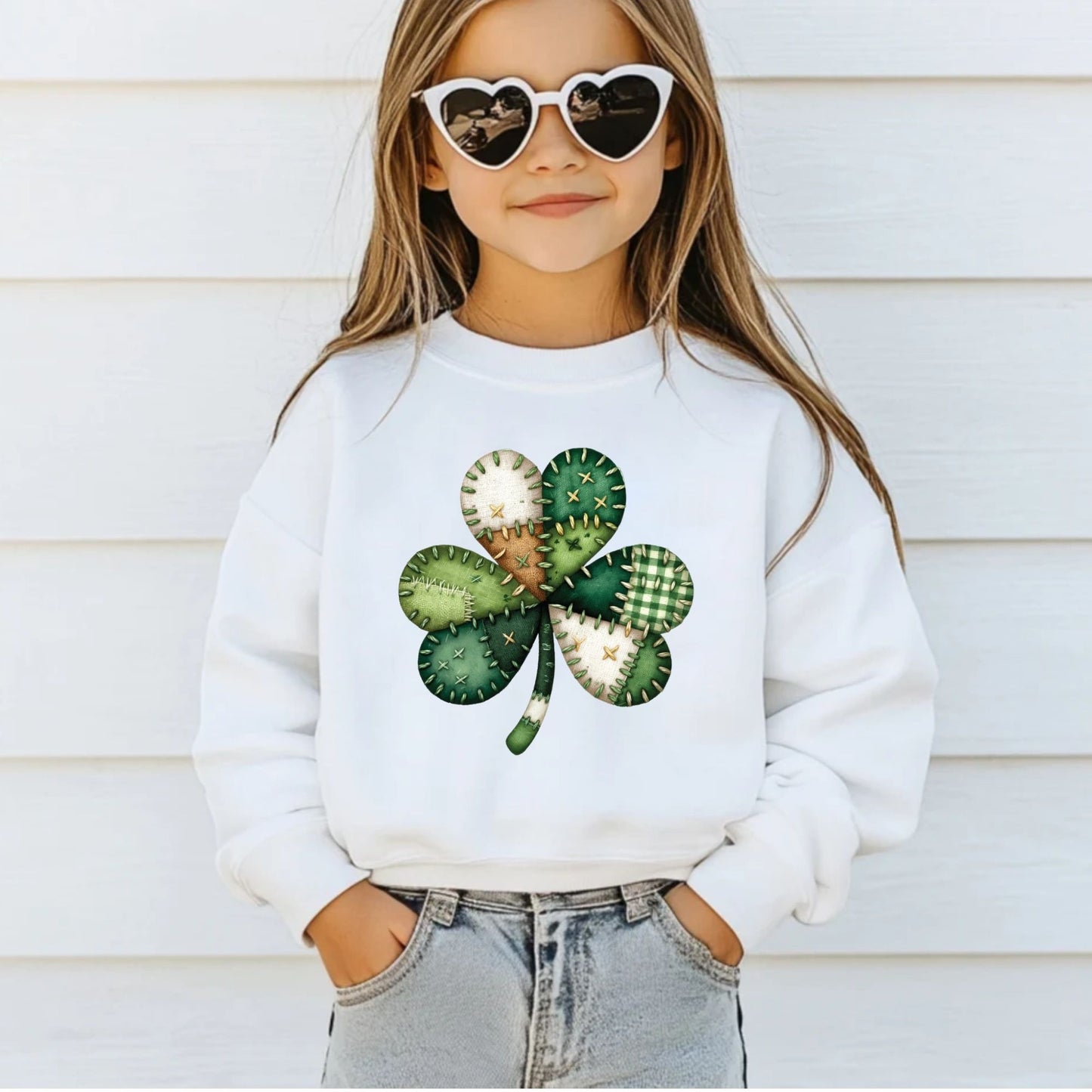 Patchwork St. Patrick’s Day DTF Transfer ready to Press