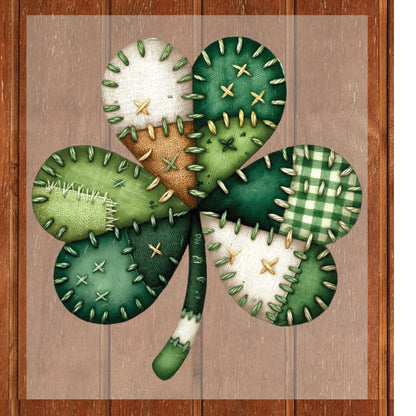 Patchwork St. Patrick’s Day DTF Transfer ready to Press Shamrock Heat Transfer for Shirts Saint Patrick UV Sticker Prints Iron on Transfer