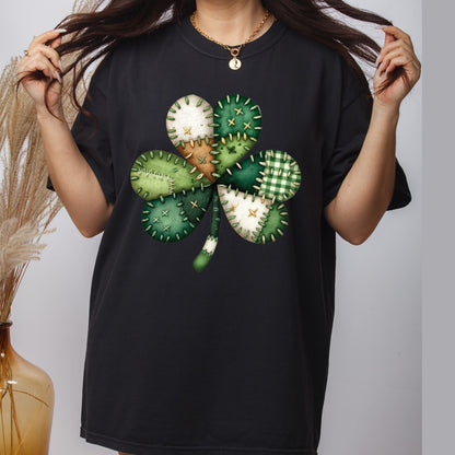 Patchwork St. Patrick’s Day DTF Transfer ready to Press