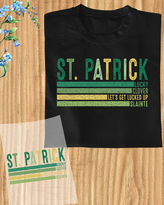 St Patrick's Day Lucky Clover DTF Transfer Film