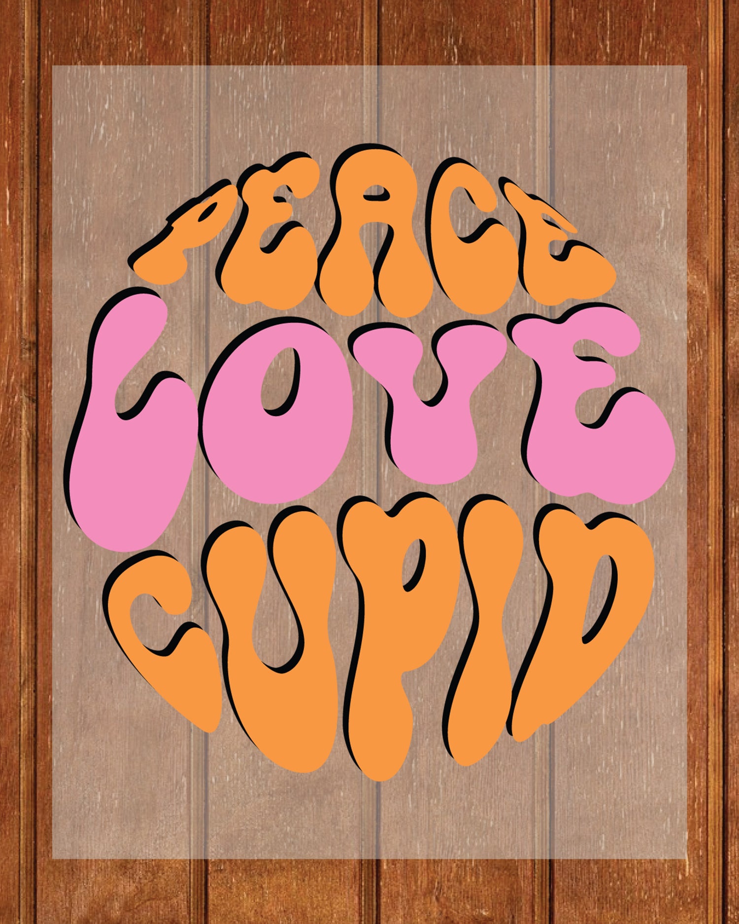 Peace Love Cupid Heat Transfer