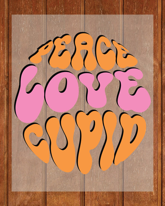 Peace Love Cupid Heat Transfer