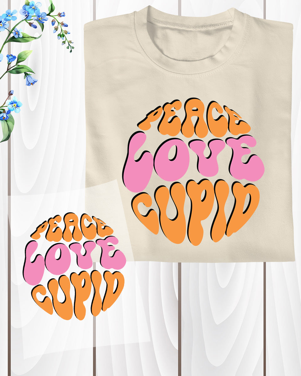Peace Love Cupid Heat Transfer