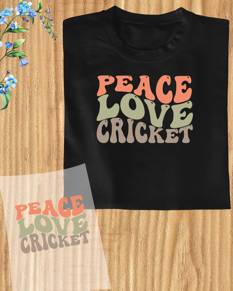 Peace Love Cricket DTF Transfer Film