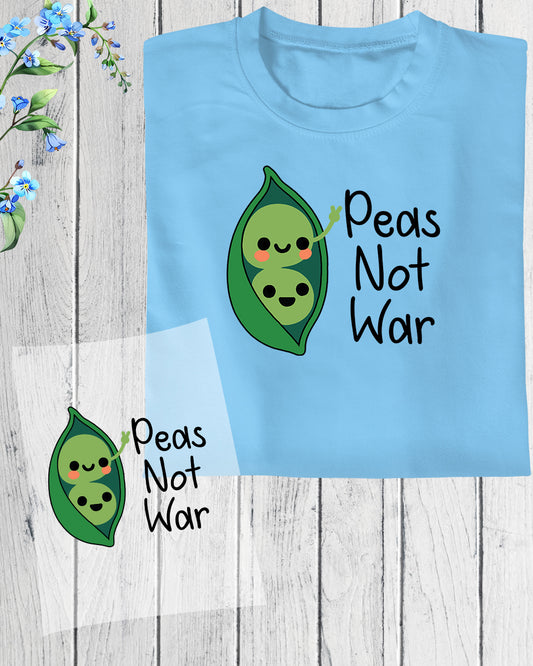 Peas Not War DTF Transfer Film