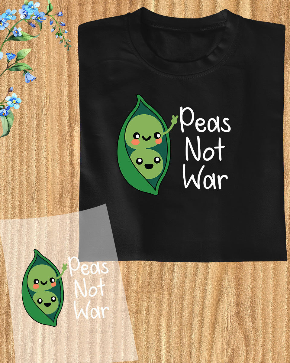 Peas Not War DTF Transfer