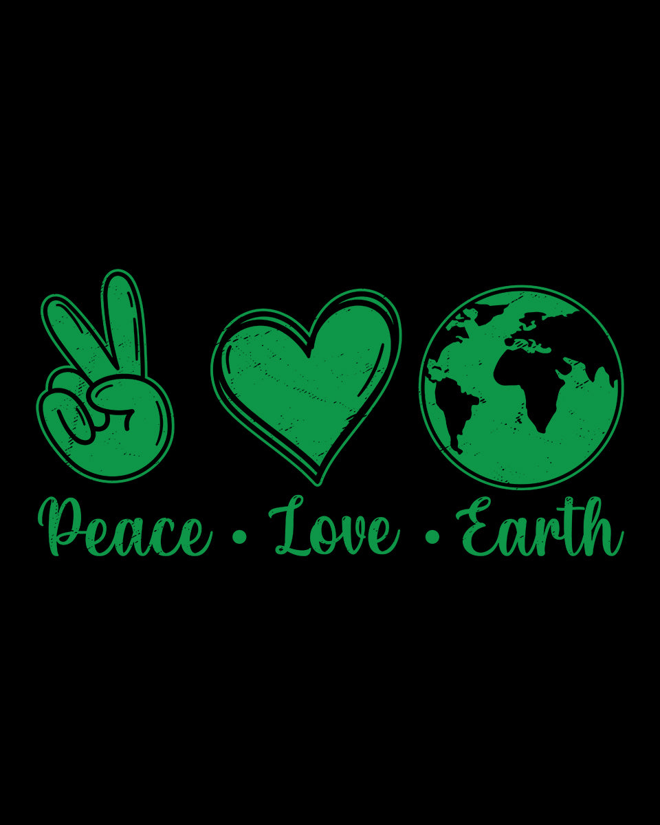 Peace Love Earth DTF Transfer Film