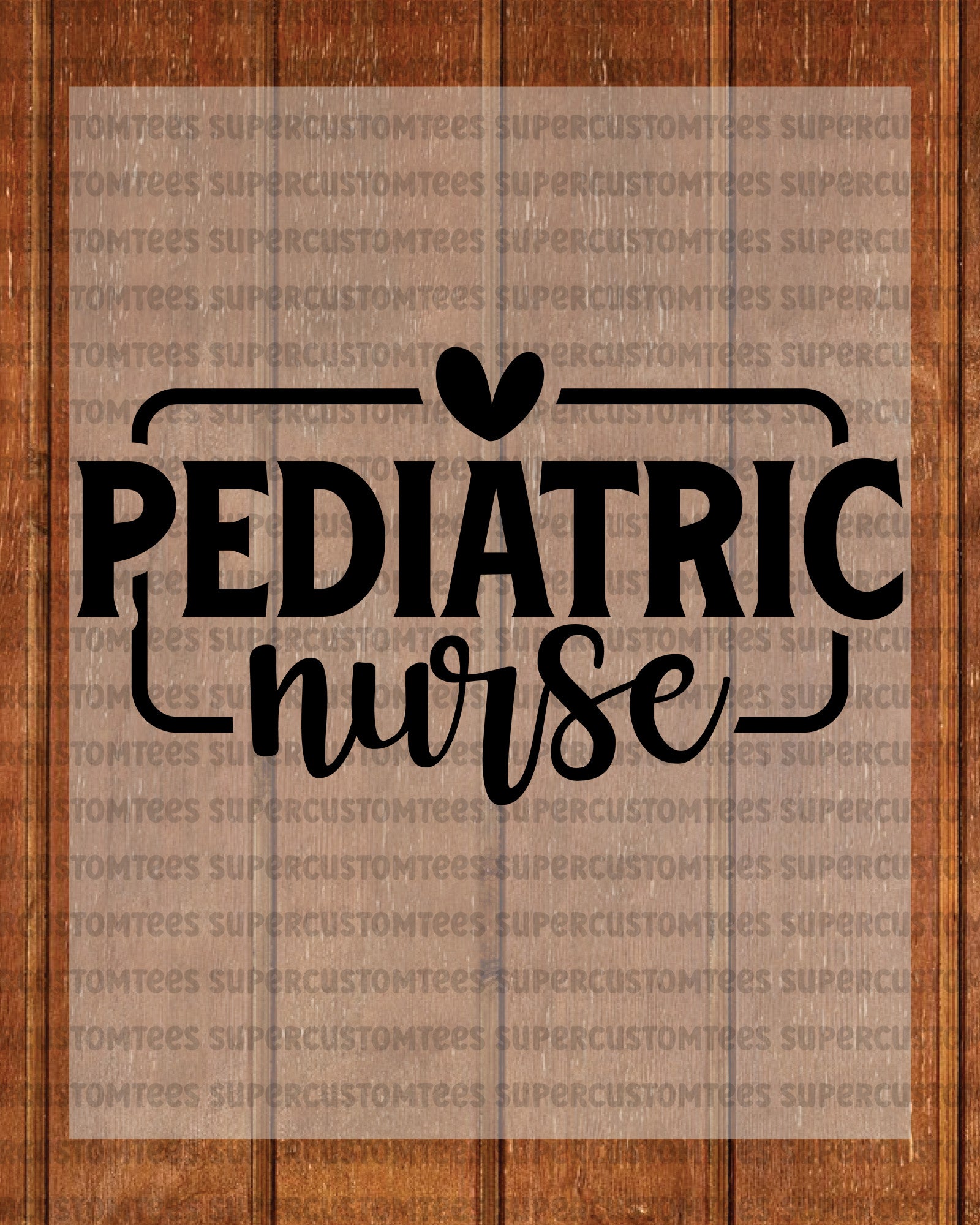 Pediatric Nurse Heat Transfer for Shirts