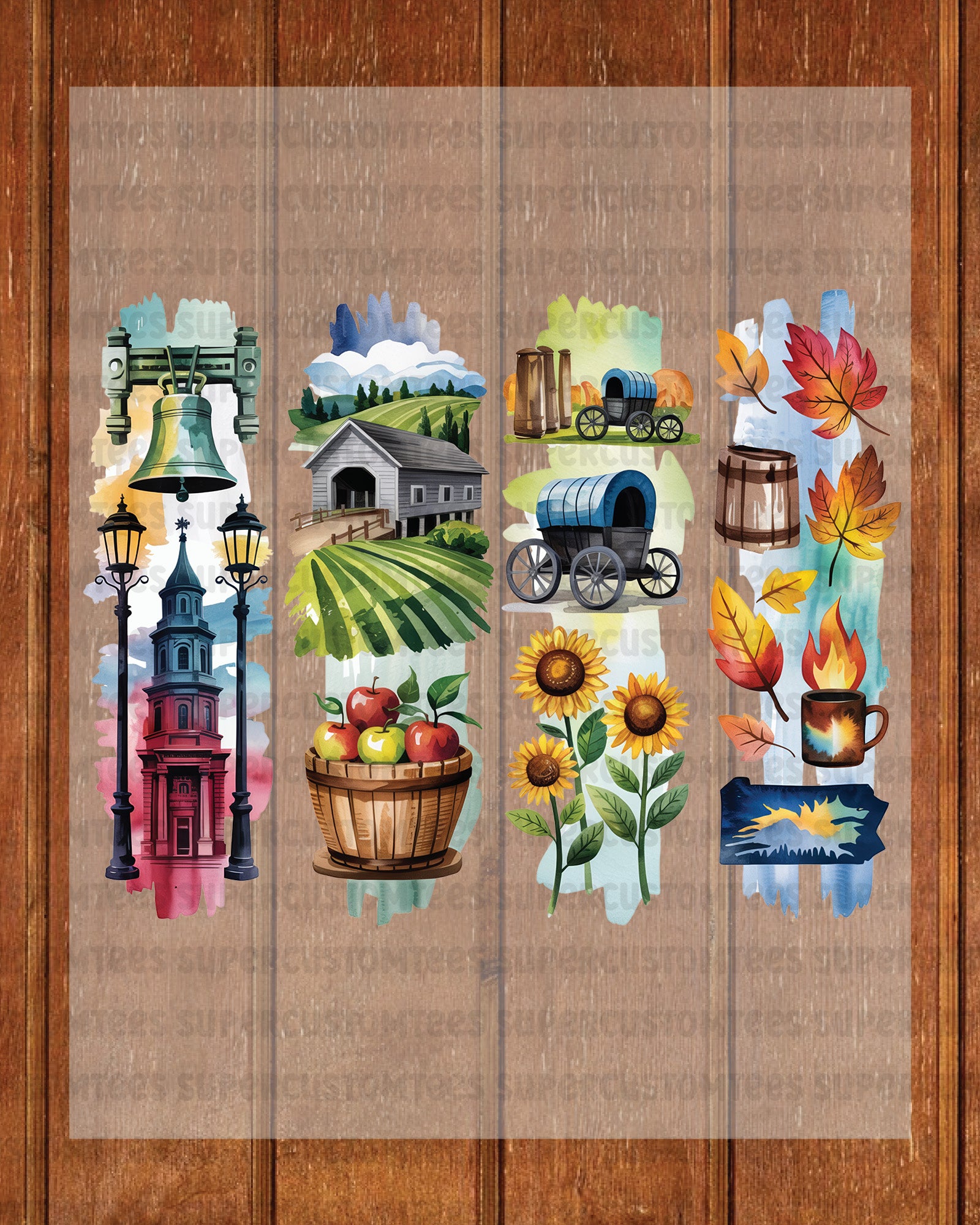 Pennsylvania DTF Heat Transfer Ready to Press