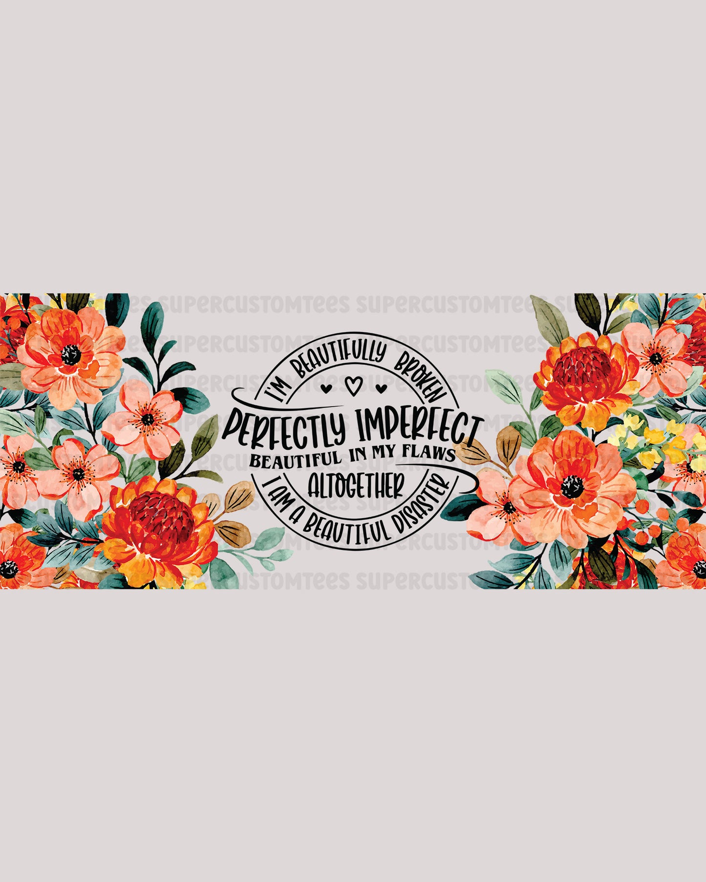 Perfectly Imperfect Christian Bible Verse UV wrap