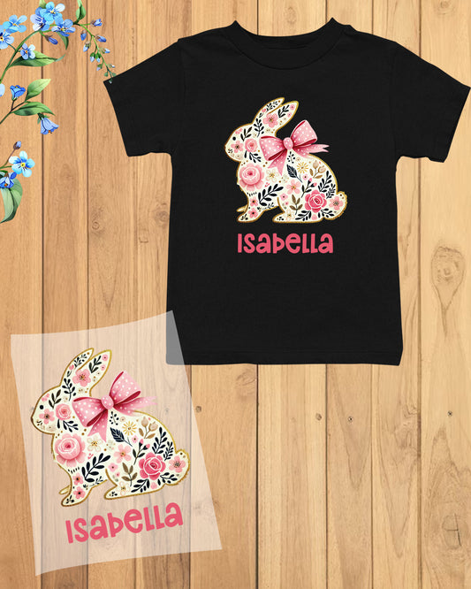 Personalised Kids Easter Bunny DTF Sheet