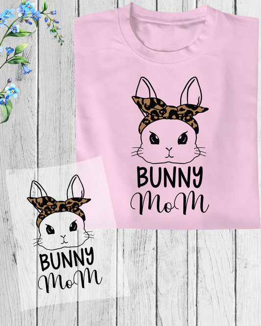 Bunny Mom Rabbit Lover Easter DTF Transfer Film