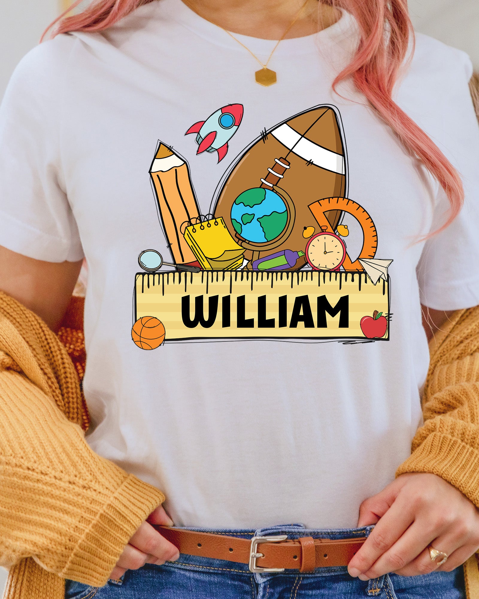 Personalized Back to School Boys DTF Transfer