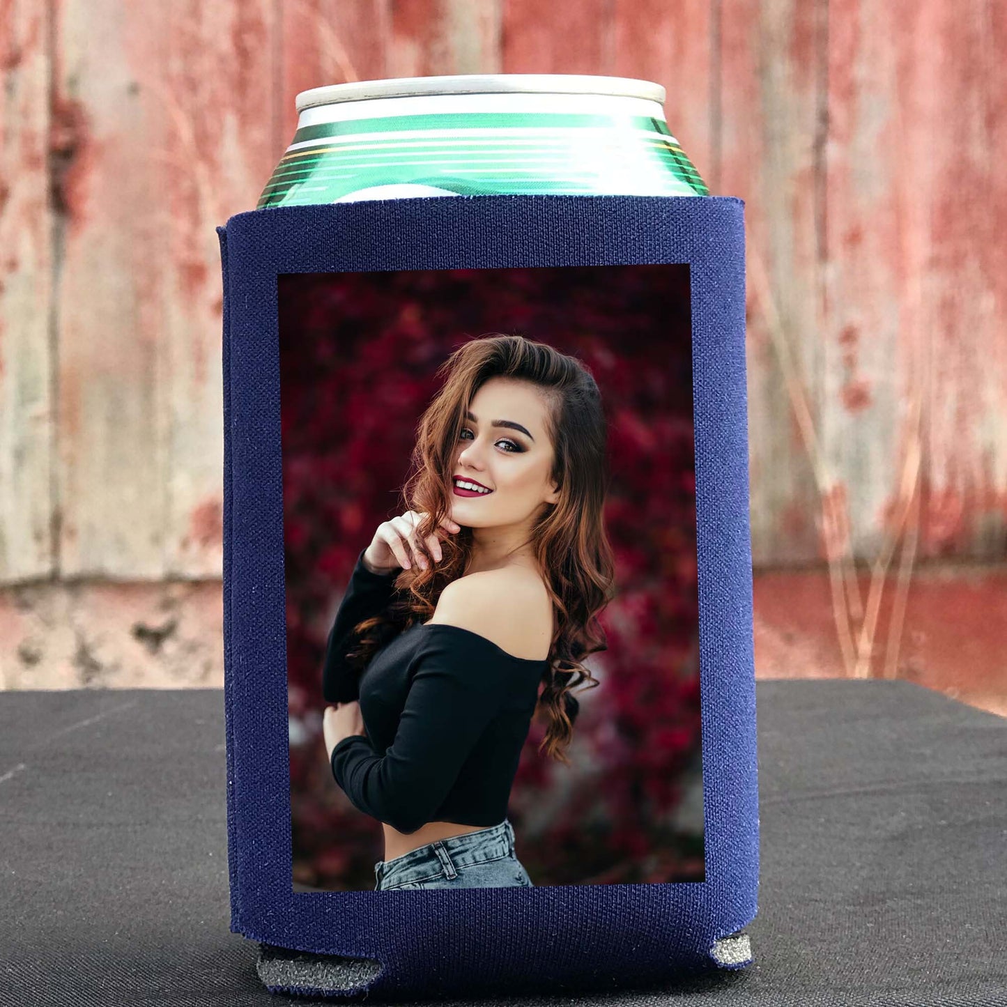 Personalized Can Coolers with Logo & Photo