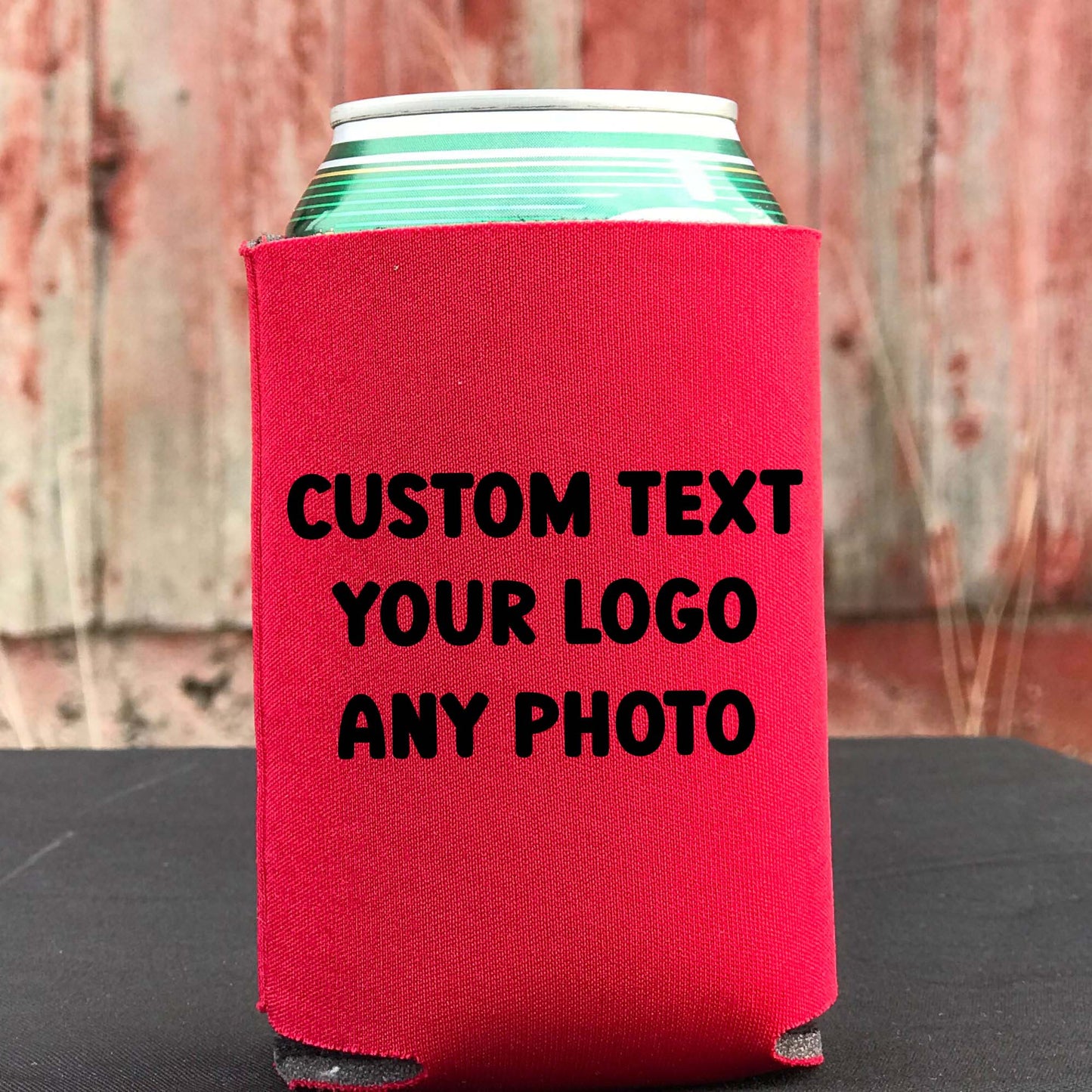 Personalized Can Coolers with Logo & Photo