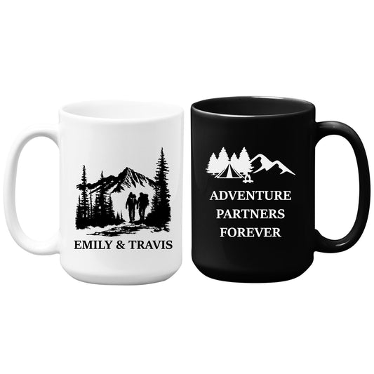 Personalized Couple Travel Mug Mountain Tumbler