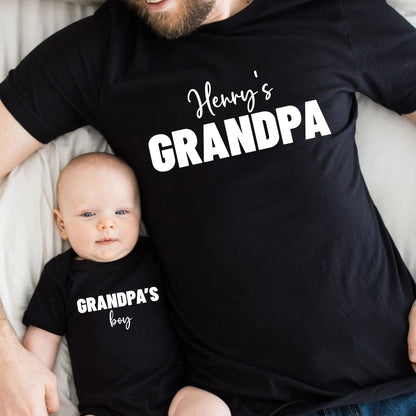 Personalized Grandpa and Grandkids Shirt