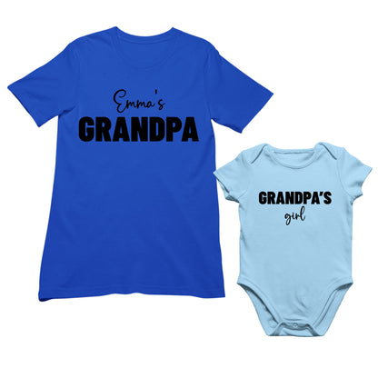 Personalized Grandpa and Grandkids Shirt