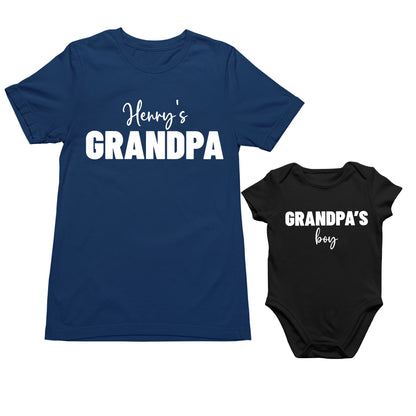 Personalized Grandpa and Grandkids Shirt