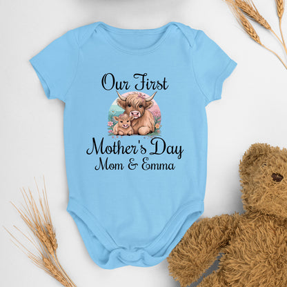 Personalized Mom and Baby Matching Shirts for 1st Mother's Day