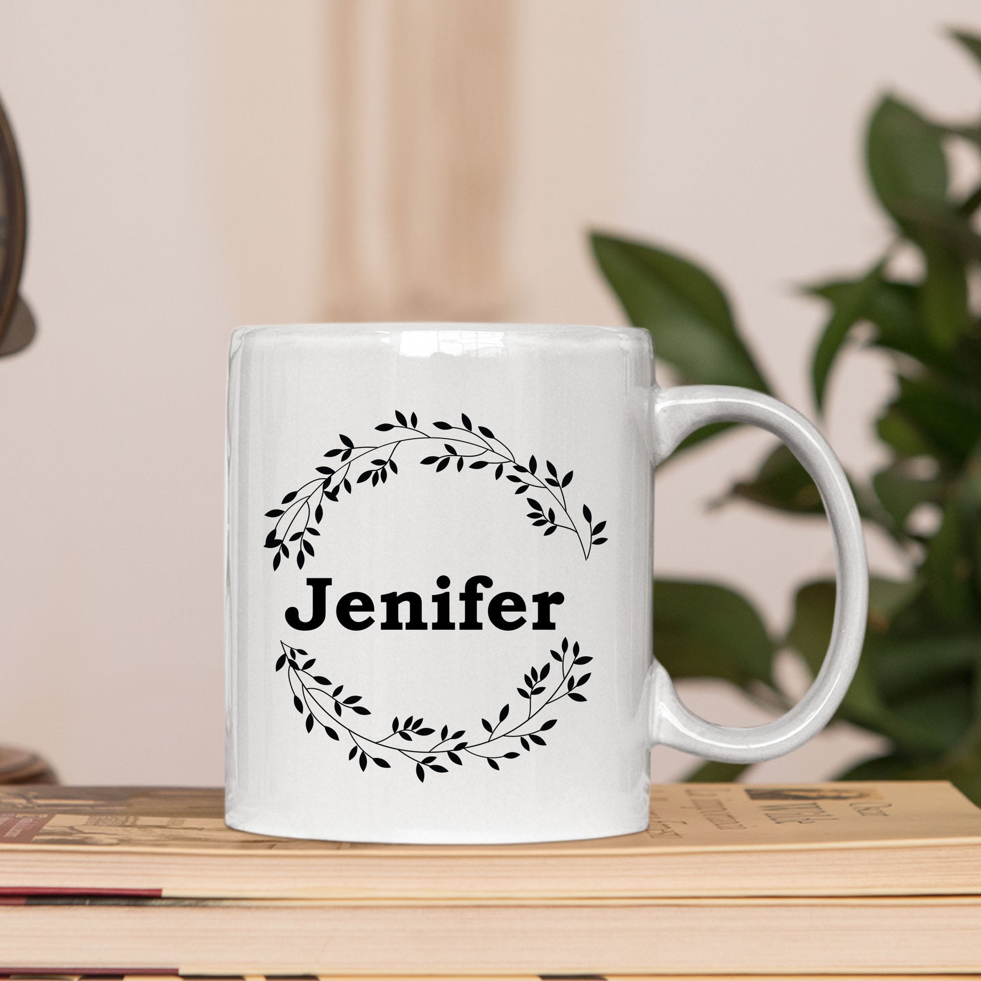 Personalized Name Floral Mug Tumbler