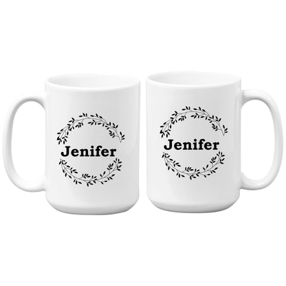 Personalized Name Floral Mug Tumbler