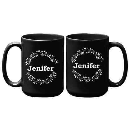 Personalized Name Floral Mug Tumbler