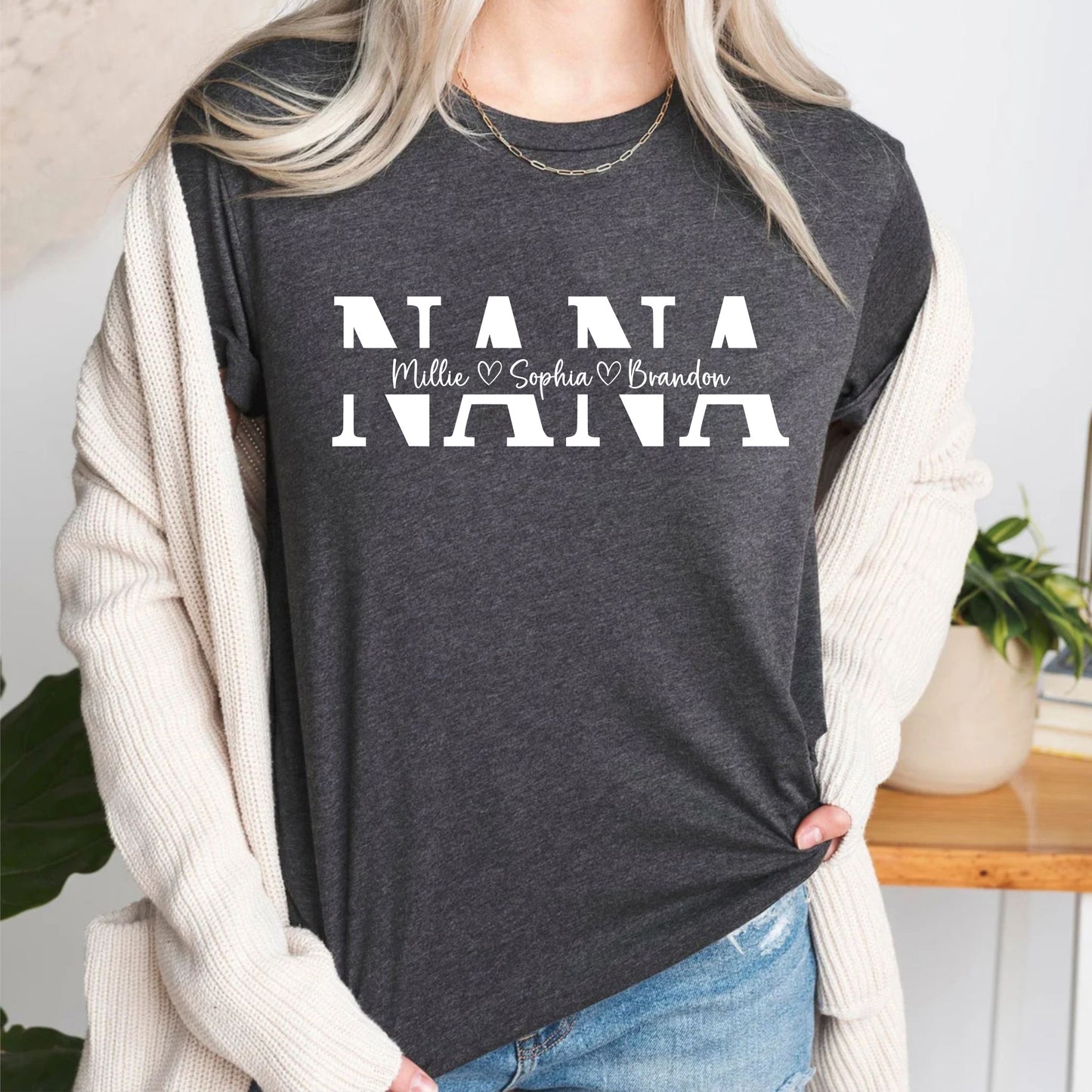 Personalized Nana DTF Transfer With Kids Name