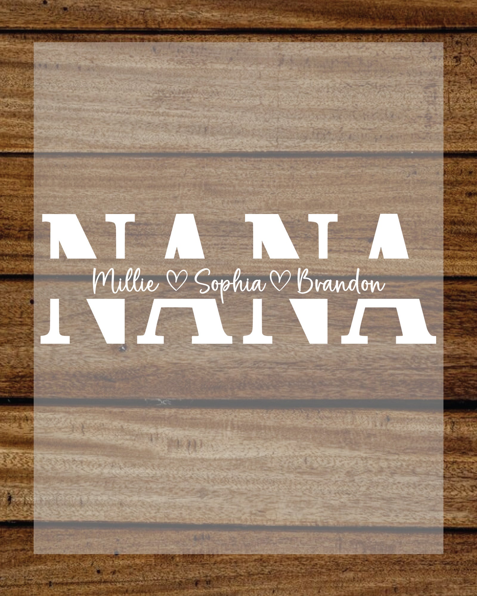 Personalized Nana DTF Transfer With Kids Name