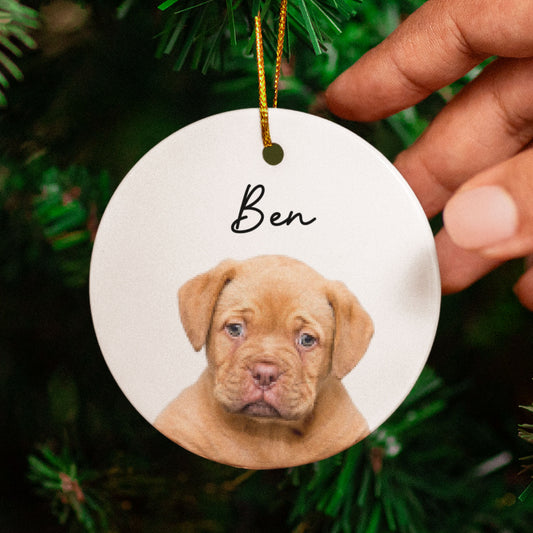 Personalized Pet Photo Christmas Ornament