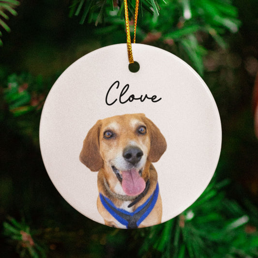 Personalized Pet Photo Christmas Ornament