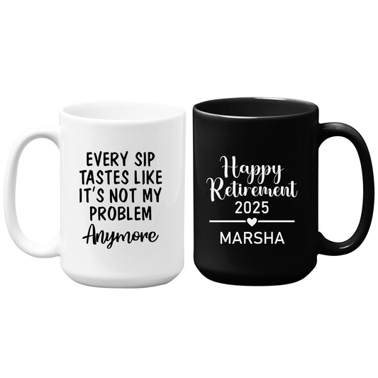 Personalized Retirement Coffee Mug Coworker Gift