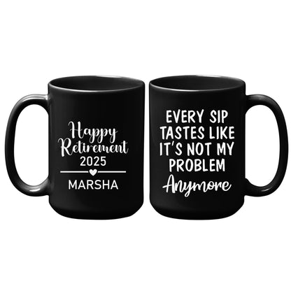 Personalized Retirement Coffee Mug Coworker Gift