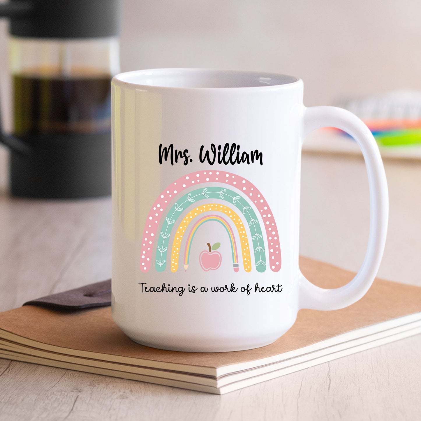 Personalized Teacher Thank You Gift Mug and Tumbler