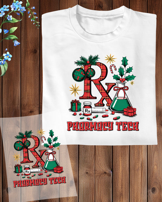 Pharmacy Tech Christmas DTF Transfer