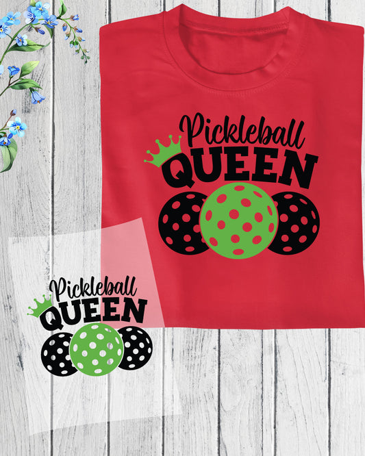 Pickleball Queen DTF Transfer Film