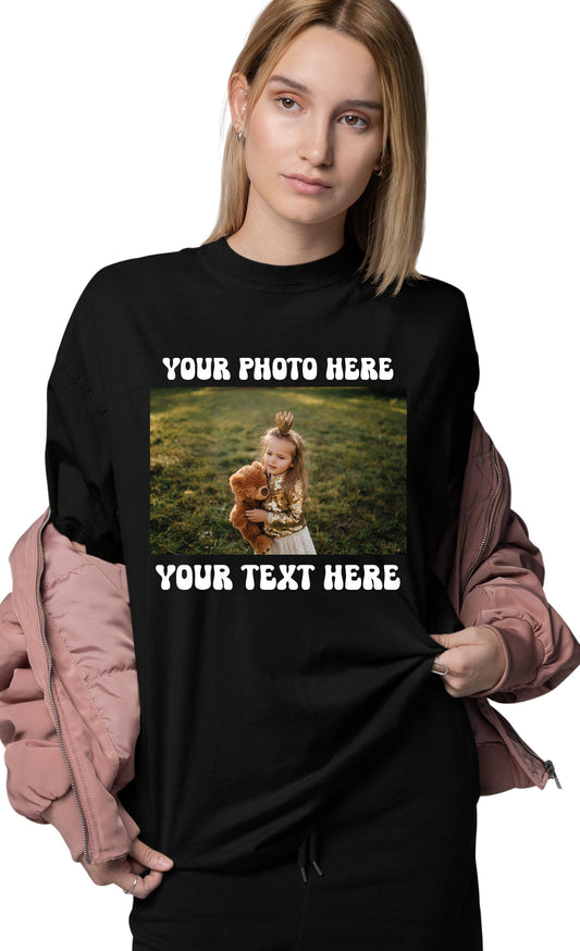 Custom Photo T Shirts Upload ypur Own Text and Photo Tees