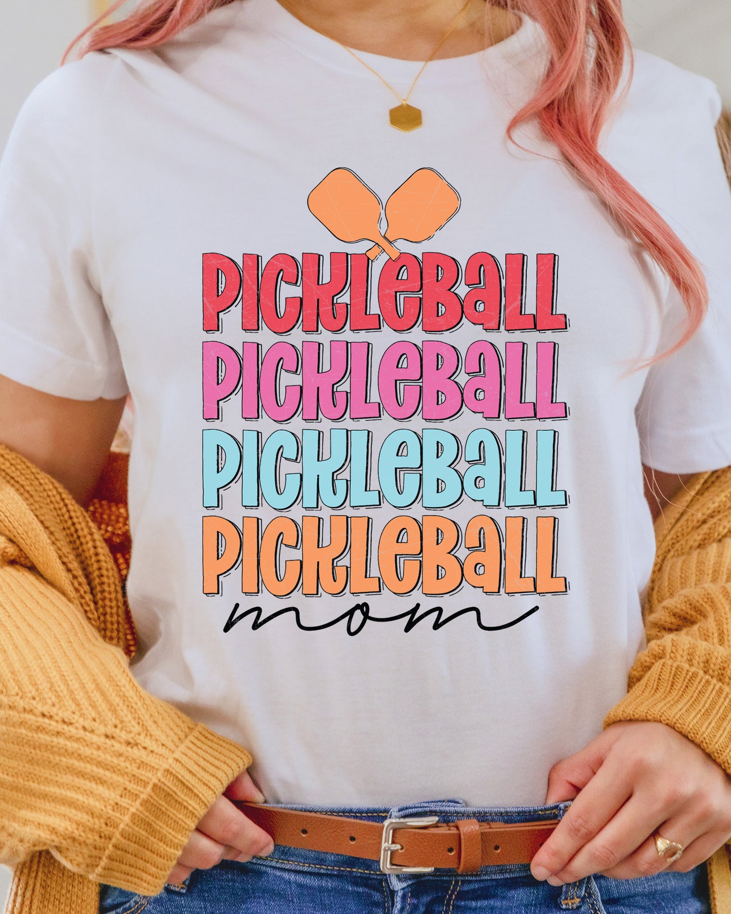 Pickleball Mom Retro DTF Transfer