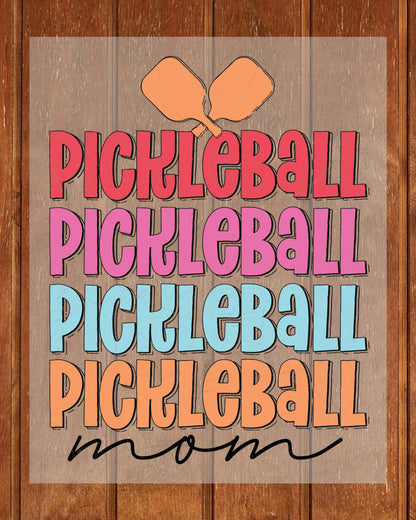 Pickleball Mom Retro DTF Transfer