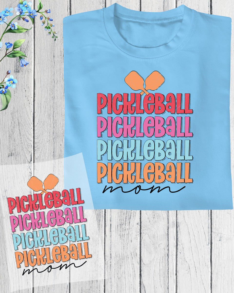 Pickleball Mom Retro DTF Transfer