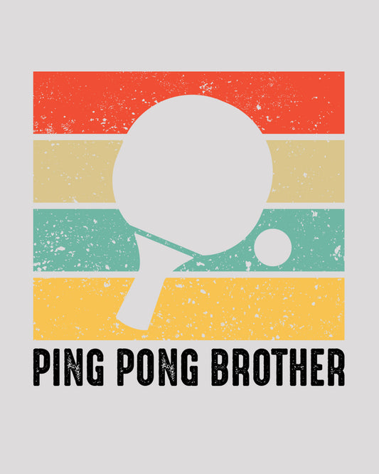 Pink Pong Brother Retro Tennis DTF Transfer Film
