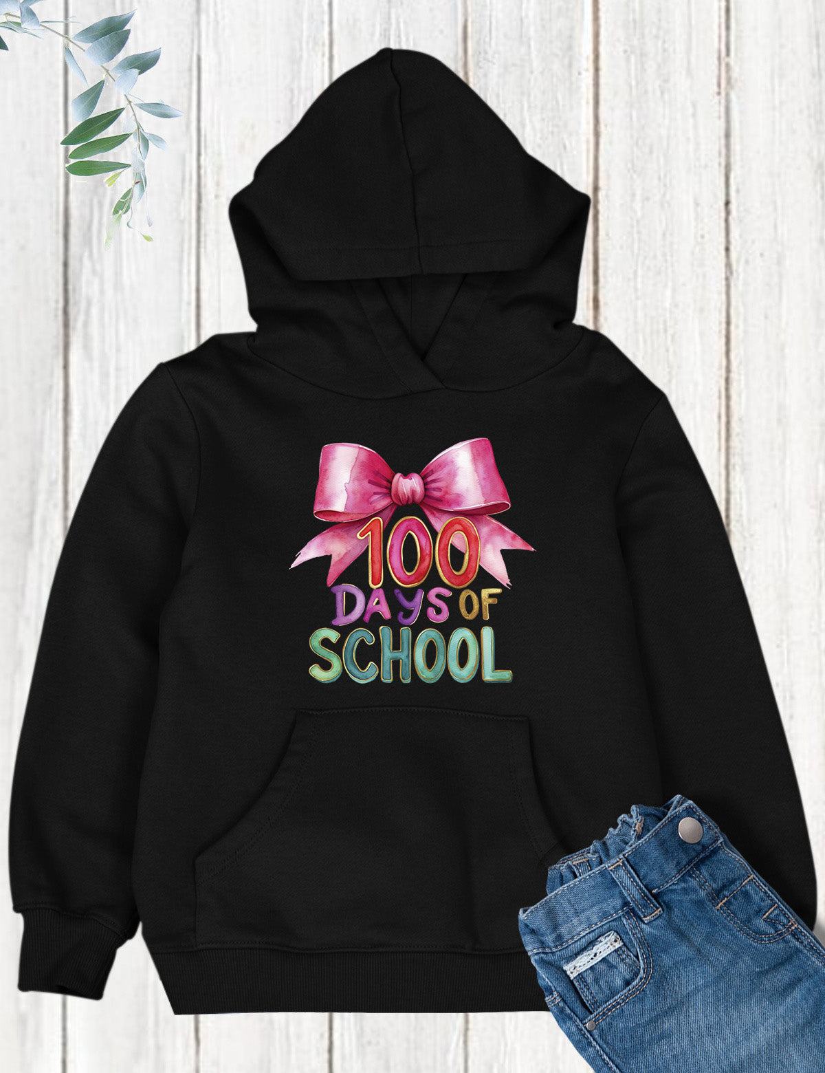 Pink Bow Teacher 100 Days of School DTF Transfer, Ready to Press Heat Transfer for Shirts, Fun Teacher 100 Days of School Design, UV Sticker