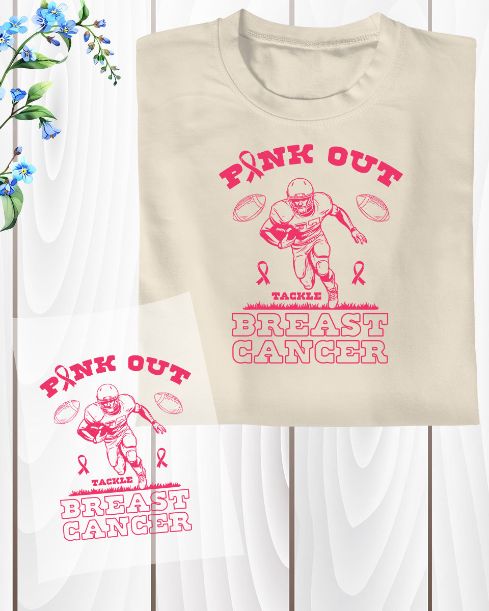 Pink Out Breast Cancer DTF Transfer Film