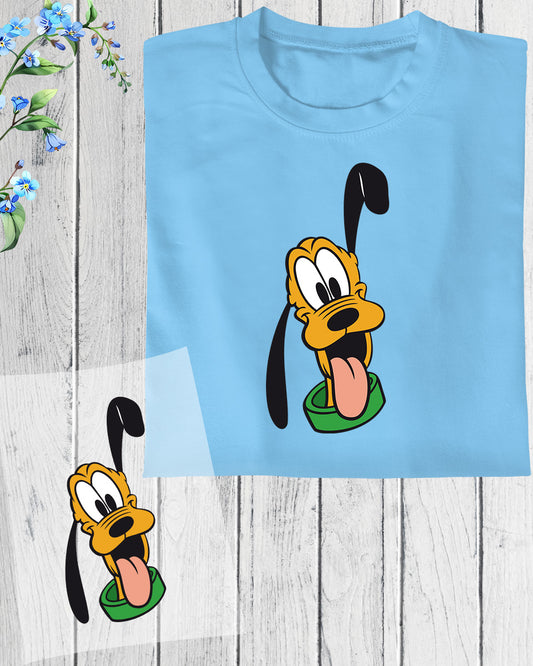 Disney Pluto Big Face DTF Transfer Film