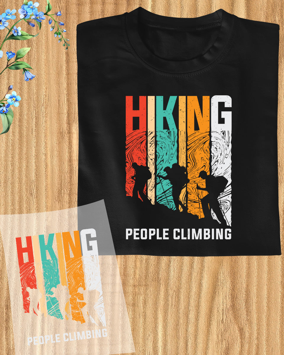 Hiking People Climbing DTF Transfer Film