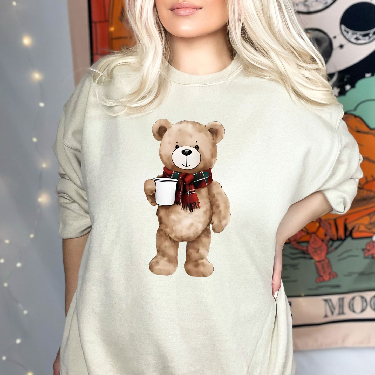 Matching Family Christmas Sweatshirts Polo Bear Style Mom Dad Daughter and Son Tees Character Holiday Family Xmas 2025 Gift Shirts