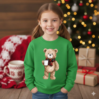 Matching Family Christmas Sweatshirts Polo Bear Style Mom Dad Daughter and Son Tees Character Holiday Family Xmas 2025 Gift Shirts