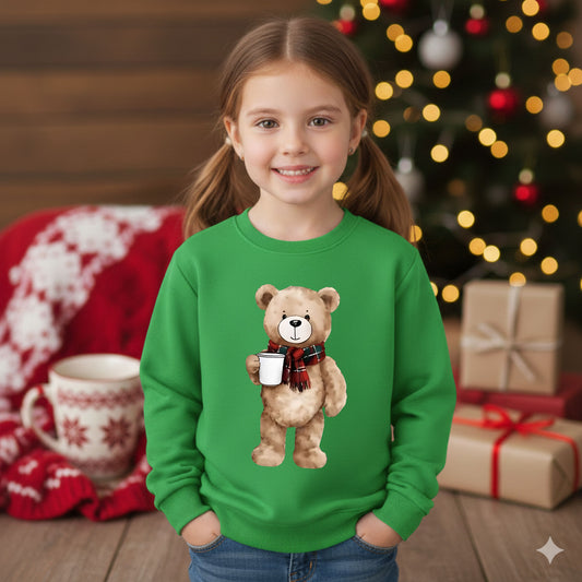 Matching Family Christmas Sweatshirts Polo Bear Style Mom Dad Daughter and Son Tees Character Holiday Family Xmas 2025 Gift Shirts