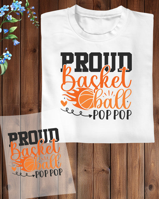 Proud basketball Poppop DTF Transfer Film